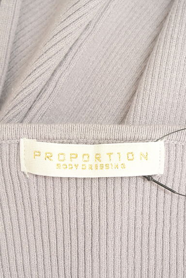 クリックで大画像表示 PROPORTION BODY DRESSING(プロポーションボディドレッシング)の古着「Vネックリブニットトップス(ニット)」大画像6へ