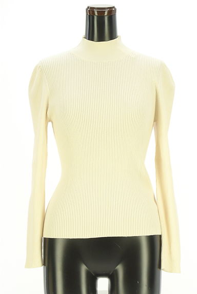 クリックで大画像表示 PROPORTION BODY DRESSING(プロポーションボディドレッシング)の古着「背中オープンモックネックリブニットトップス(ニット)」大画像1へ