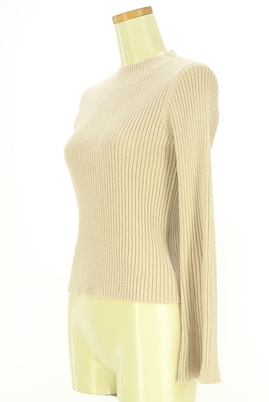 クリックで大画像表示 PROPORTION BODY DRESSING(プロポーションボディドレッシング)の古着「ラメ混モックネックリブニットトップス(ニット)」大画像3へ
