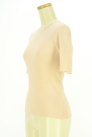 クリックで大画像表示 PROPORTION BODY DRESSING(プロポーションボディドレッシング)の古着「半そでリブニットトップス(ニット)」大画像3へ