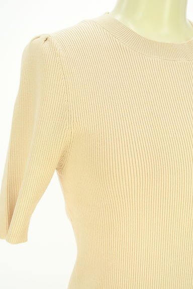 クリックで大画像表示 PROPORTION BODY DRESSING(プロポーションボディドレッシング)の古着「半そでリブニットトップス(ニット)」大画像4へ