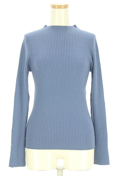 クリックで大画像表示 PROPORTION BODY DRESSING(プロポーションボディドレッシング)の古着「モックネックリブニットトップス(ニット)」大画像1へ