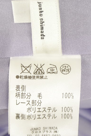 49av.Junko Shimada（49アヴェニュージュンコシマダ）の古着「レースプリント起毛膝丈ワンピース（ワンピース・チュニック）」大画像５へ
