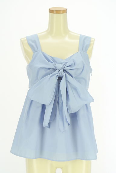クリックで大画像表示 PROPORTION BODY DRESSING(プロポーションボディドレッシング)の古着「フロントリボンフレアブラウス(ブラウス)」大画像1へ