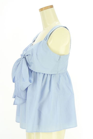 クリックで大画像表示 PROPORTION BODY DRESSING(プロポーションボディドレッシング)の古着「フロントリボンフレアブラウス(ブラウス)」大画像3へ