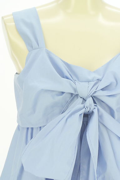 クリックで大画像表示 PROPORTION BODY DRESSING(プロポーションボディドレッシング)の古着「フロントリボンフレアブラウス(ブラウス)」大画像4へ