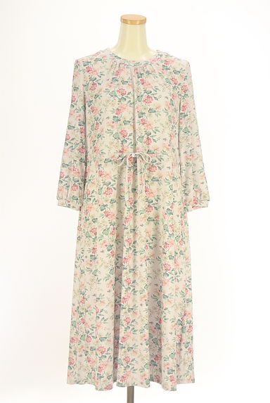 クリックで大画像表示 Laura Ashley(ローラアシュレイ)の古着「花柄ロングフレアワンピース(ワンピース・チュニック)」大画像1へ