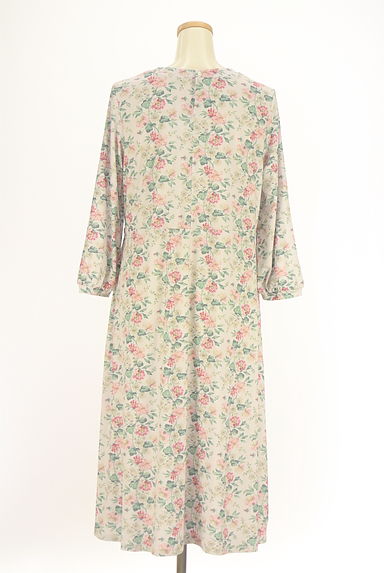 クリックで大画像表示 Laura Ashley(ローラアシュレイ)の古着「花柄ロングフレアワンピース(ワンピース・チュニック)」大画像2へ