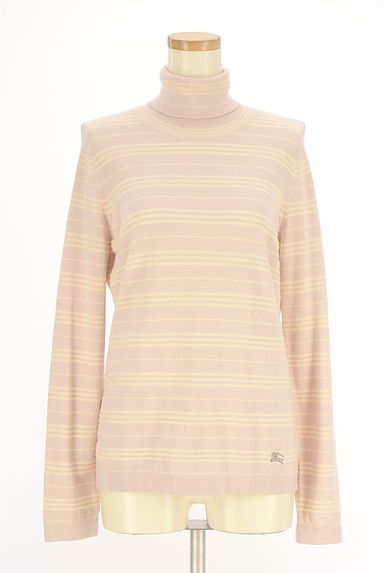 BURBERRY（バーバリー）の古着「マルチボーダーラメタートルニット（ニット）」大画像１へ