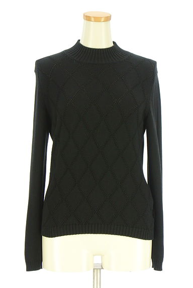 DAKS（ダックス）の古着「フロントチェック編みハイネックニット（ニット）」大画像１へ