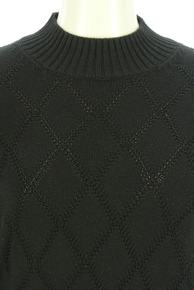 DAKS（ダックス）の古着「フロントチェック編みハイネックニット（ニット）」大画像４へ
