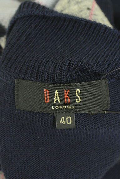 DAKS（ダックス）の古着「アーガイルチェックハイネックニット（ニット）」大画像６へ