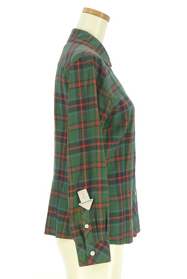 DAKS（ダックス）の古着「カシミヤ混チェックシャツ（カジュアルシャツ）」大画像４へ