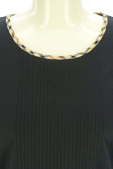DAKS（ダックス）の古着「チェックパイピング5分袖Tシャツ（Ｔシャツ）」大画像４へ