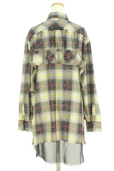 DIESEL（ディーゼル）の古着「ラインストーン付きロングフリルブラウス（ブラウス）」大画像２へ