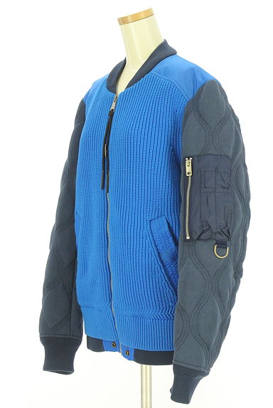 DIESEL（ディーゼル）の古着「異素材切替ジップブルゾン（ブルゾン・スタジャン）」大画像３へ