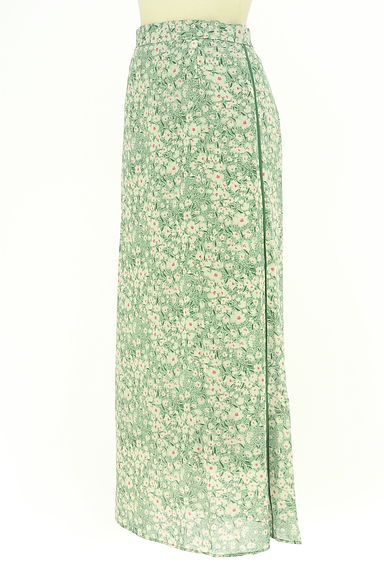 FRAY I.D（フレイアイディー）の古着「花柄シフォンペンシルスカート（ロングスカート・マキシスカート）」大画像３へ