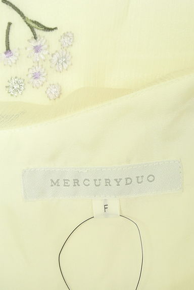 MERCURYDUO（マーキュリーデュオ）の古着「紐ベルト付き花刺繍ロングワンピース（ワンピース・チュニック）」大画像６へ