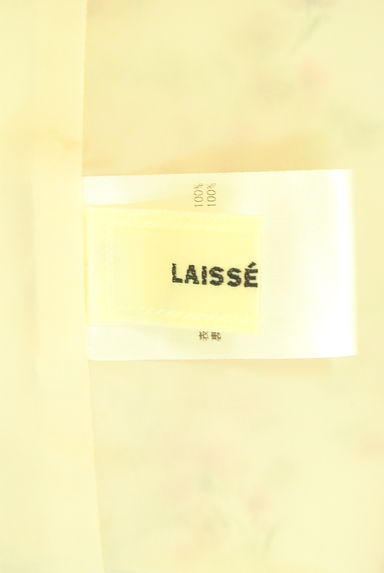 LAISSE PASSE（レッセパッセ）の古着「花柄サテンロングワンピース（キャミワンピース）」大画像６へ