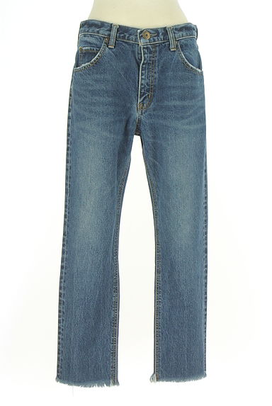 MOUSSY（マウジー）の古着「フリンジテーパードデニム（デニムパンツ）」大画像１へ