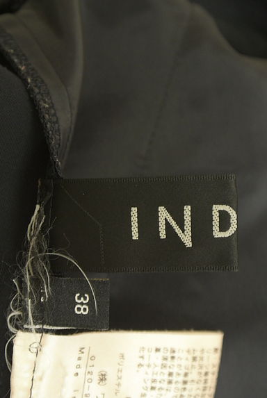 INDIVI（インディヴィ）の古着「斜めタックテーパードパンツ（パンツ）」大画像６へ