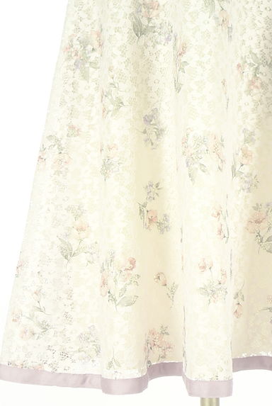 LAISSE PASSE（レッセパッセ）の古着「花柄レース膝下フレアワンピース（ワンピース・チュニック）」大画像４へ