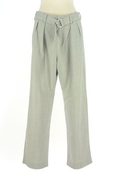 INED（イネド）の古着「ベルト付ワイドテーパードパンツ（パンツ）」大画像１へ