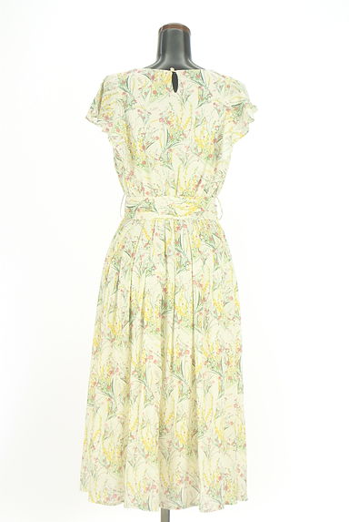 LAISSE PASSE（レッセパッセ）の古着「ベルト付き花柄シフォンロングワンピース（ワンピース・チュニック）」大画像２へ