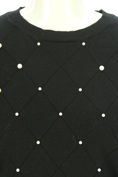 クリックで大画像表示 PROPORTION BODY DRESSING(プロポーションボディドレッシング)の古着「パール付きニットトップス(ニット)」大画像4へ