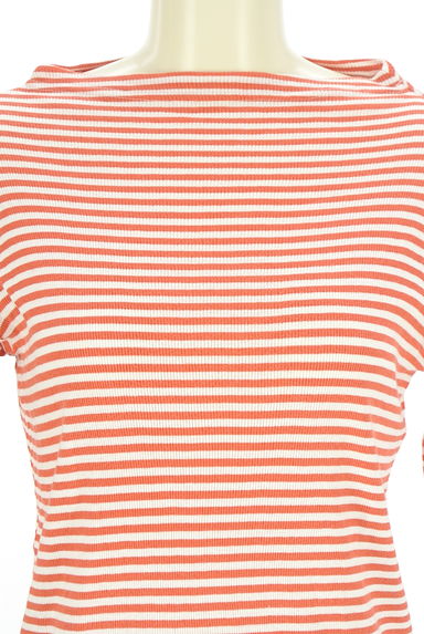 クリックで大画像表示 NATURAL LAUNDRY(ナチュラルランドリー)の古着「ボーダー柄テレコリブカットソー(カットソー・プルオーバー)」大画像4へ