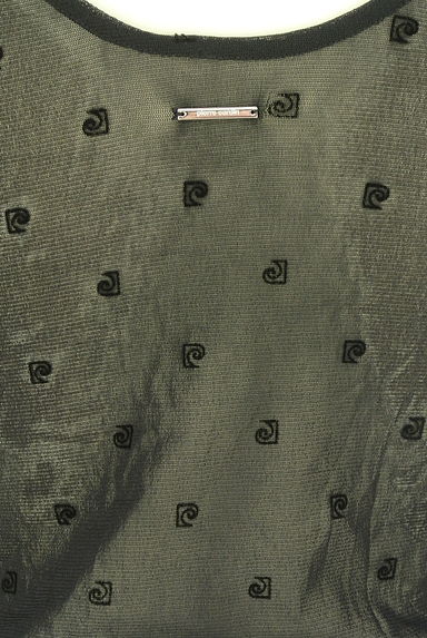 クリックで大画像表示 FRAY I.D(フレイアイディー)の古着「pierre cardin FRAY I.D ロゴ総柄シアーカットソー(カットソー・プルオーバー)」大画像4へ