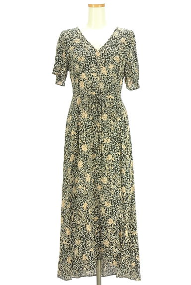 クリックで大画像表示 FRAY I.D(フレイアイディー)の古着「花柄カシュクールワンピース(ワンピース・チュニック)」大画像1へ