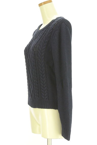 MISCH MASCH（ミッシュマッシュ）の古着「Vネックケーブル編みニットトップス（ニット）」大画像３へ