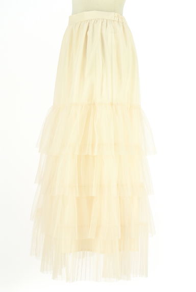クリックで大画像表示 PROPORTION BODY DRESSING(プロポーションボディドレッシング)の古着「ティアードフリルロングチュールスカート(ロングスカート・マキシスカート)」大画像3へ