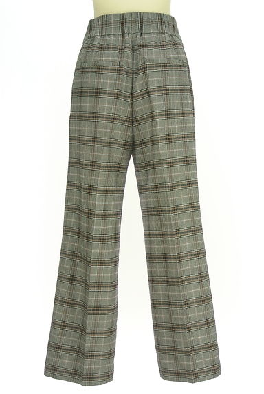 クリックで大画像表示 green label relaxing(グリーンレーベル リラクシング)の古着「チェック柄ウール混パンツ(パンツ)」大画像2へ