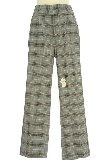 クリックで大画像表示 green label relaxing(グリーンレーベル リラクシング)の古着「チェック柄ウール混パンツ(パンツ)」大画像4へ