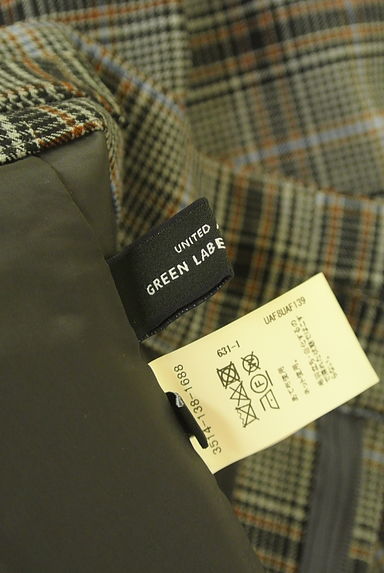クリックで大画像表示 green label relaxing(グリーンレーベル リラクシング)の古着「チェック柄ウール混パンツ(パンツ)」大画像6へ