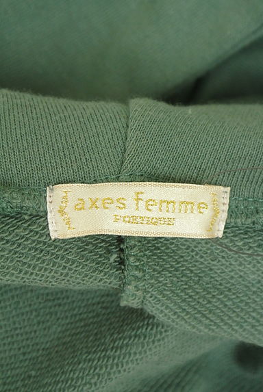 クリックで大画像表示 axes femme(アクシーズファム)の古着「スウェットパーカー(スウェット・パーカー)」大画像6へ