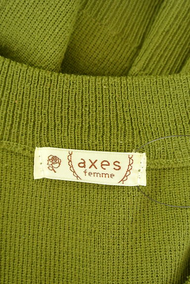 クリックで大画像表示 axes femme(アクシーズファム)の古着「別地切替レイヤード風カットソー(ニット)」大画像6へ