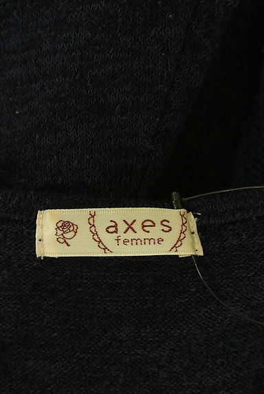 クリックで大画像表示 axes femme(アクシーズファム)の古着「切替ニットトップス(カットソー・プルオーバー)」大画像6へ
