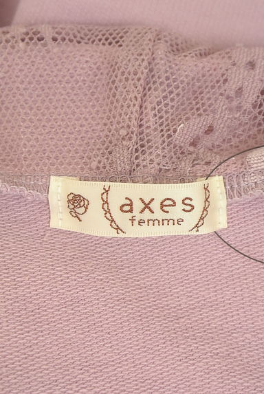 クリックで大画像表示 axes femme(アクシーズファム)の古着「刺繍レース付パーカー(スウェット・パーカー)」大画像6へ
