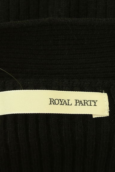クリックで大画像表示 ROYAL PARTY(ロイヤルパーティ)の古着「フロントスリットリブニットロングワンピ(ワンピース・チュニック)」大画像6へ