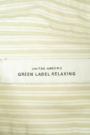 クリックで大画像表示 green label relaxing(グリーンレーベル リラクシング)の古着「ストライプコットンシャツ(カジュアルシャツ)」大画像6へ