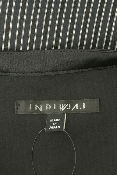 クリックで大画像表示 INDIVI(インディヴィ)の古着「INDIVI V.A.I ストライプ柄シアーカットソー(カットソー・プルオーバー)」大画像6へ