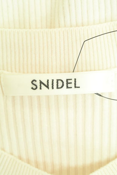 Snidel（スナイデル）の古着「シフォンボリュームスリーブリブニットトップス（ニット）」大画像６へ
