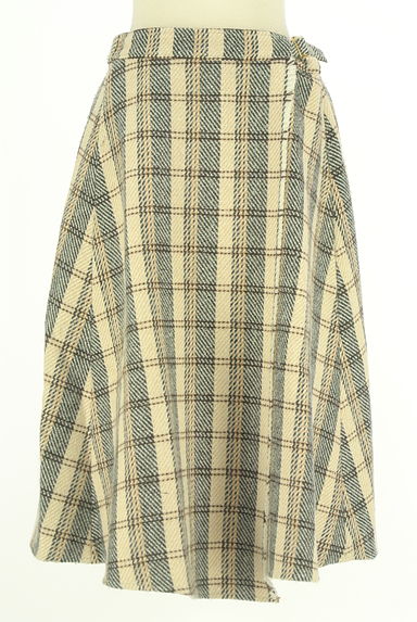 クリックで大画像表示 LAISSE PASSE(レッセパッセ)の古着「チェック柄ウールライクスカート(ロングスカート・マキシスカート)」大画像1へ