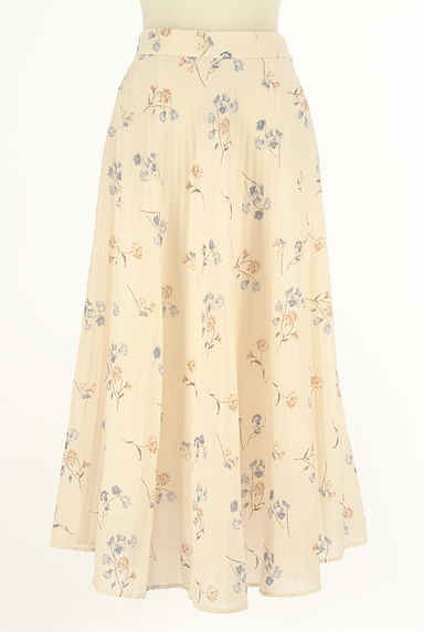 クリックで大画像表示 LAISSE PASSE(レッセパッセ)の古着「花柄シフォンロングスカート(ロングスカート・マキシスカート)」大画像1へ