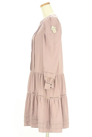 クリックで大画像表示 LAISSE PASSE(レッセパッセ)の古着「ティアードフリルブラウスワンピース(ワンピース・チュニック)」大画像4へ