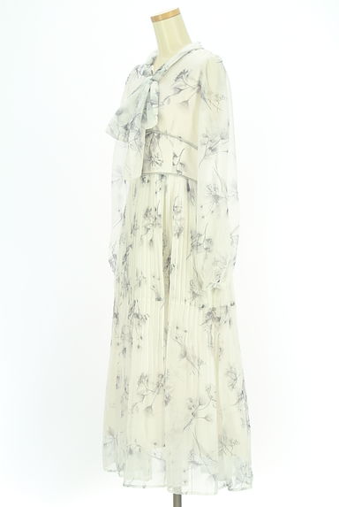クリックで大画像表示 MERCURYDUO(マーキュリーデュオ)の古着「花柄シフォンワンピース(ワンピース・チュニック)」大画像3へ