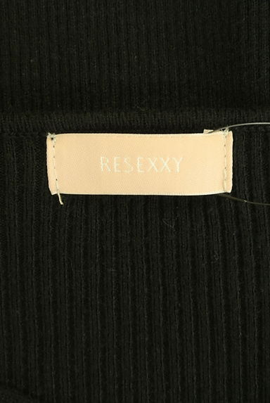 RESEXXY（リゼクシー）の古着「フロントクロスVネックリブニットワンピース（ワンピース・チュニック）」大画像６へ